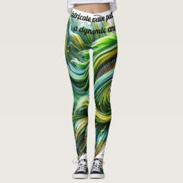 Vågliknande släpredskap leggings