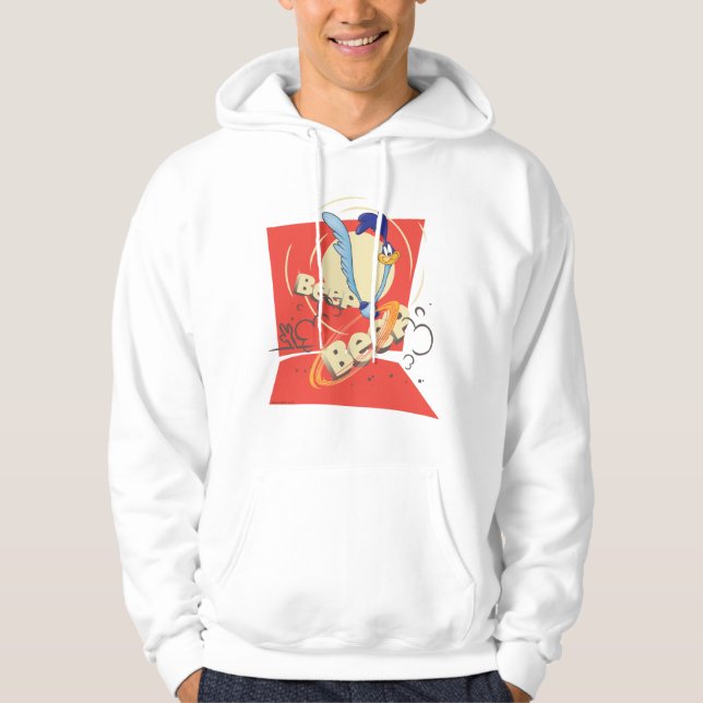 VÄGLOPPARE™ BEEP BEEP!™ Solnedgångs-grafik Hoodie (Framsida)