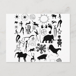 Vågmålning - primeval konst vykort