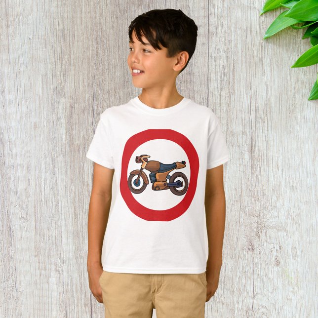 Vägmärke för ingen motorcykel t shirt (Skapare uppladdad)