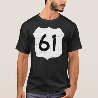 Vägmärke för rutt 61 t-shirt