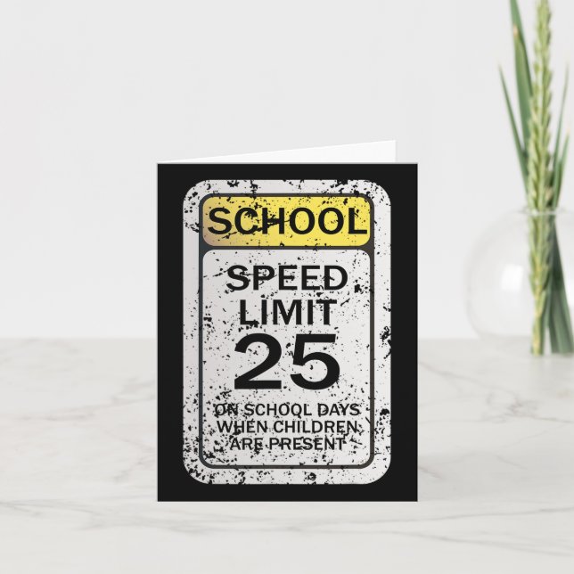 Vägmärken Funny Traffic Signs Halloween Costume P Kort (Framsida)