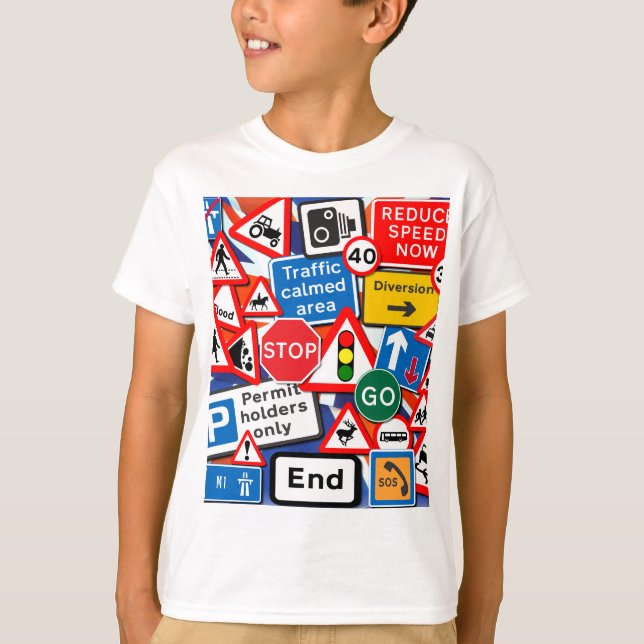 Vägmärken T Shirt (Framsida)