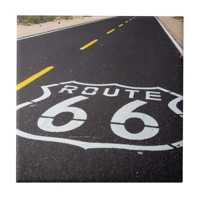 Vägmarkering för Route 66, Arizona Kakelplatta (Framsidan)