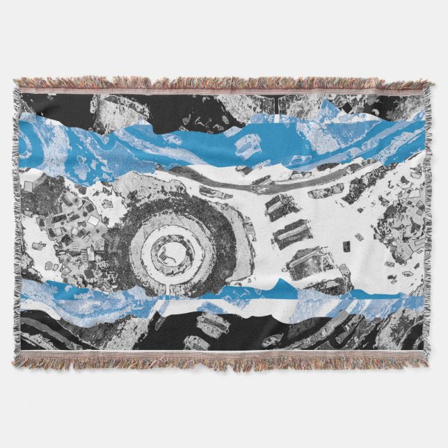 Vågmekanism – Anpassad kastfilt (127 cm x 152 cm) Filt (Framsidan)
