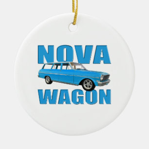 vagn 1963 för nova II för longroof chevy Julgransprydnad Keramik
