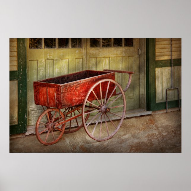 Vagn - Den där gamla röda vagnen Poster (Framsidan)