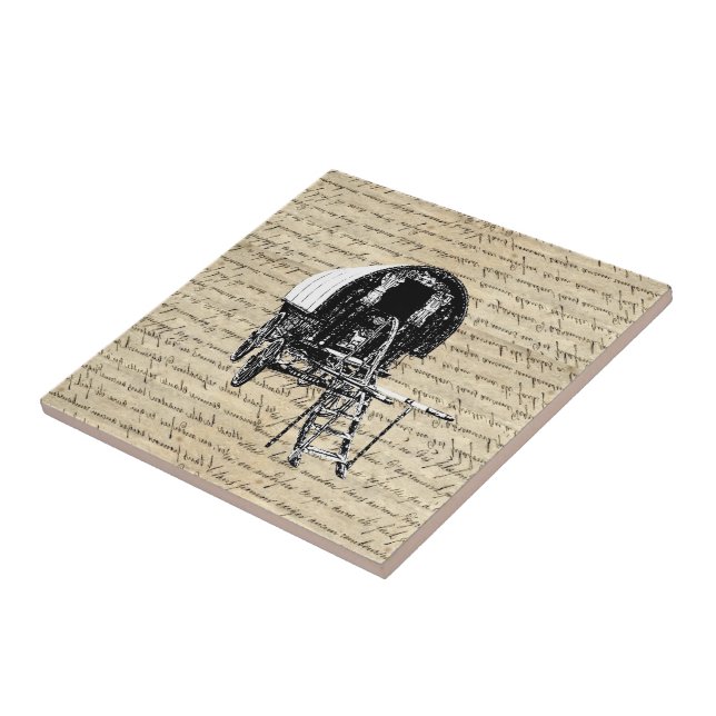 Vagn för vintageRomanyzigenare Kakelplatta (Sidan)