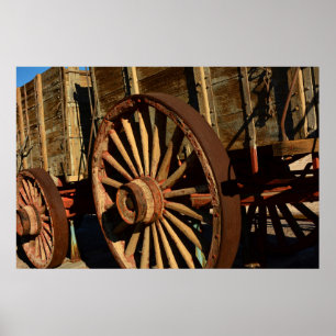 Vagn i Antique mule tåg Poster