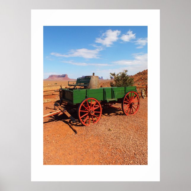 Vagn i Monument Valley Poster (Framsidan)