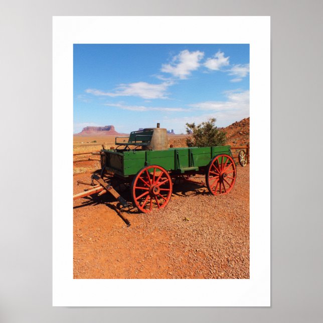 Vagn i Monument Valley Poster (Framsidan)