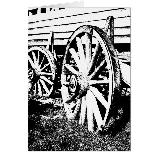 Vagnen rullar hälsningskort (Framsidan)
