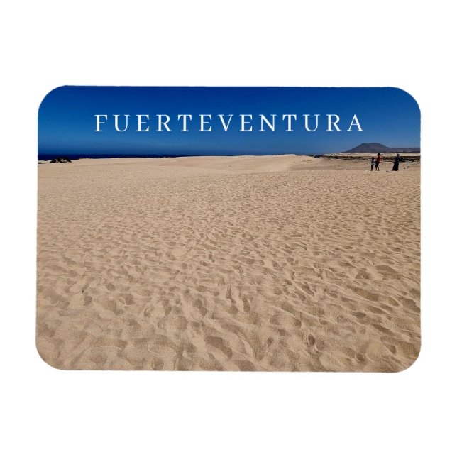 Vagnet i Fuerteventura Corralejo sanddyner Magnet (Horisontell)