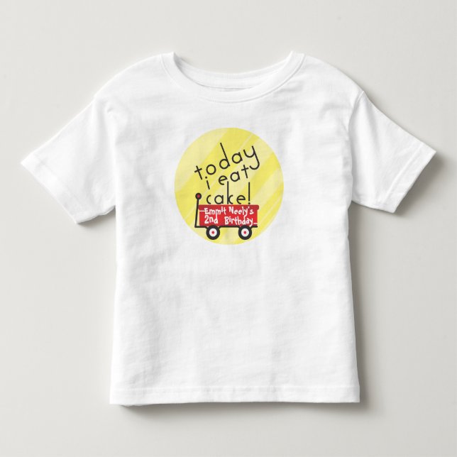 Vagnfödelsedagskjorta Tee Shirt (Framsida)