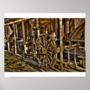 Vagnhjul Poster
