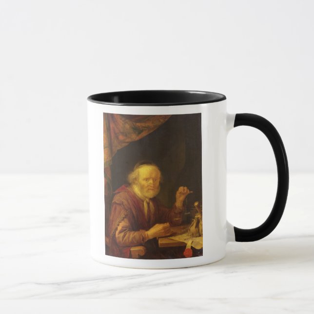 Vägning av guld mugg (Höger)