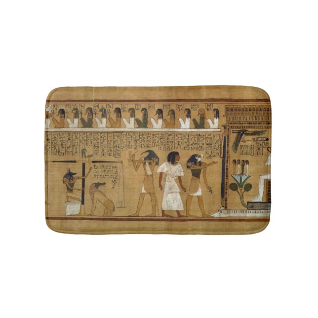 Vägningen av hjärtan mot Maats fjäder Badrumsmatta (Framsidan)