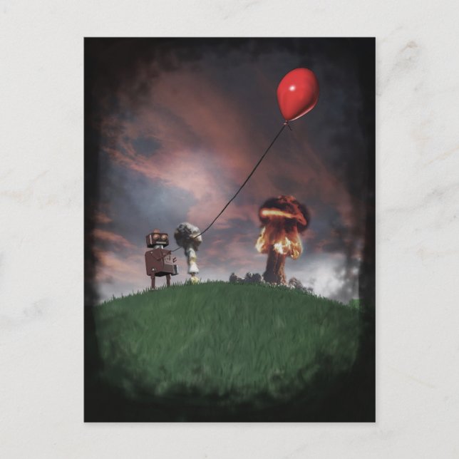 Vagnkort för atomskörd vykort (Framsida)