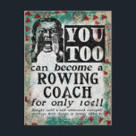 Vagnkort för roddbuss - Vintage Retro Vykort<br><div class="desc">Reklam för vintage av rovkoks,  akvarier,  rött och svart. Arty,  lustigt,  färglöst och roligt,  det är en underbar gåva och kommer säkert att ge mottagaren leenden och skratt.</div>