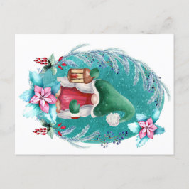 Vagnomvykort för julgranar - Helgdag Vykort