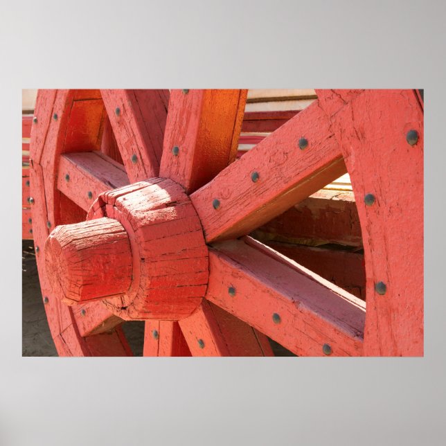 Vagnshjulsdetalj Poster (Framsidan)