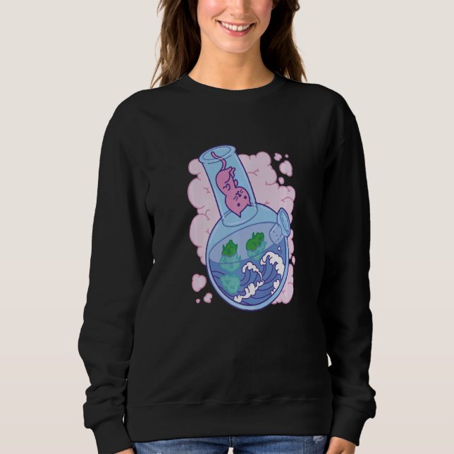 Vågor Bong led Cat   T Shirt (Framsida)