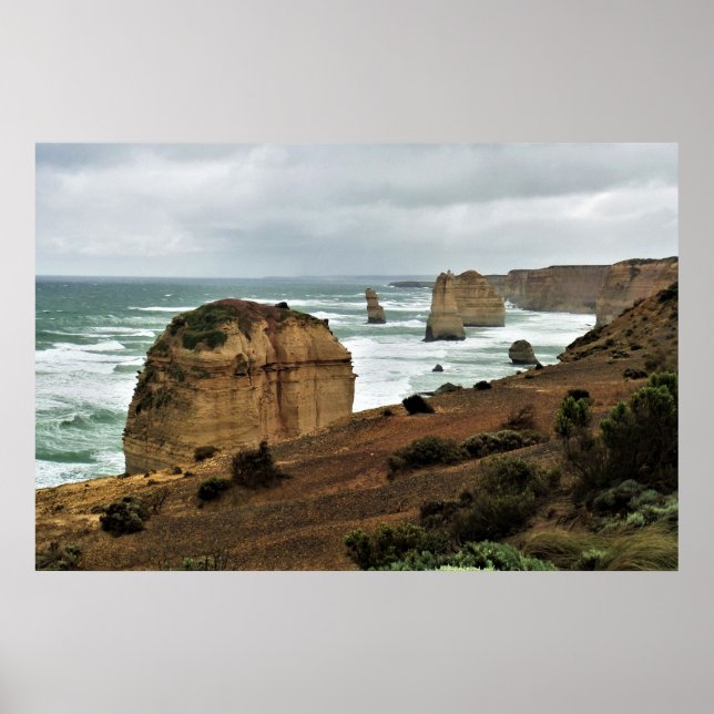 Vågor mot tid – Great Ocean Road Poster (Framsidan)