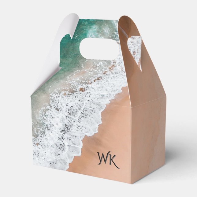 Vågor på sandstrand Personligt Presentaskar (Framsidan Sidan)