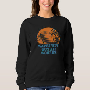 Vågor suddar ut alla bekymmer Beach motiverande ci T Shirt