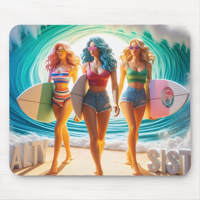 Vågor & Wanderlust Kollektion Musmatta (Framsidan)