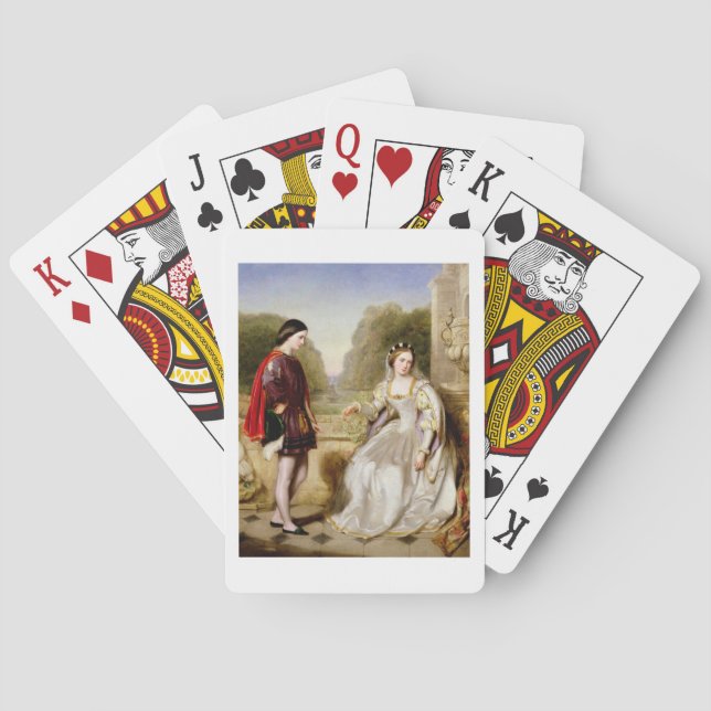 Vägran (olja på kanvas) casinokort (Baksidan)