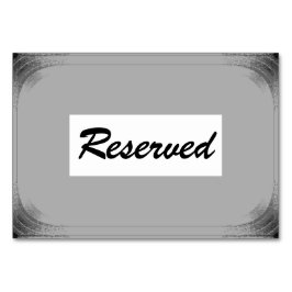 Vågrät 3,5 tum x 5 tum (baksida) bordsnummer