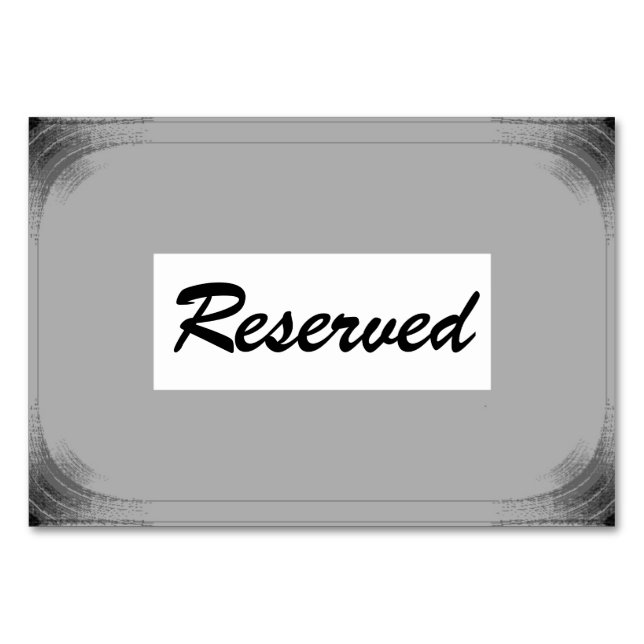 Vågrät 3,5 tum x 5 tum (baksida) bordsnummer (Framsidan)