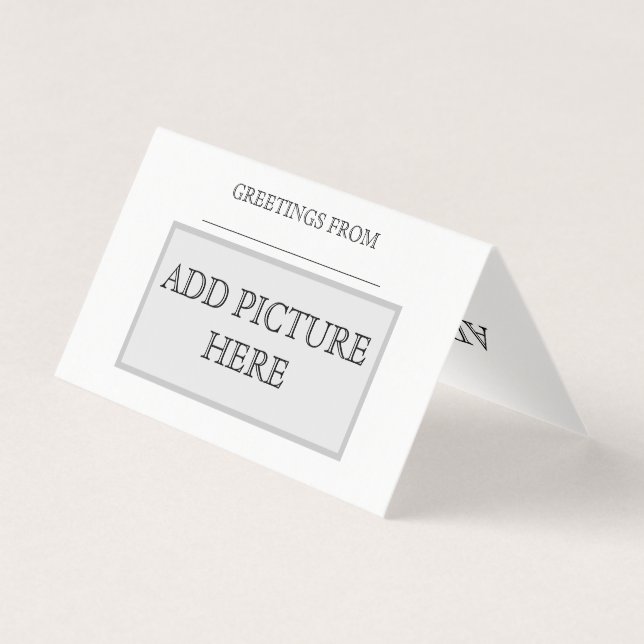 Vågrät anpassningsbar julkort kort (Framsida)