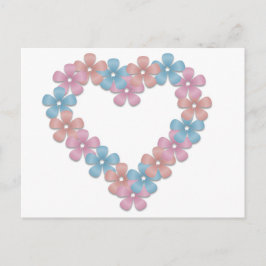 Vågrät av hjärtklappning vykort