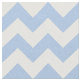 Vågrät Baby blue och vit zag-geometri Tyg