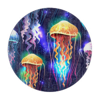 Vågrät Banner för lowing Underwater Jellyfish