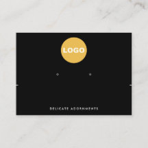 Vågrät Black Add Logotyp Necklace Stud Earring