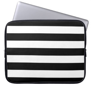 Vågrät Black and White Rand Laptop Sleeve