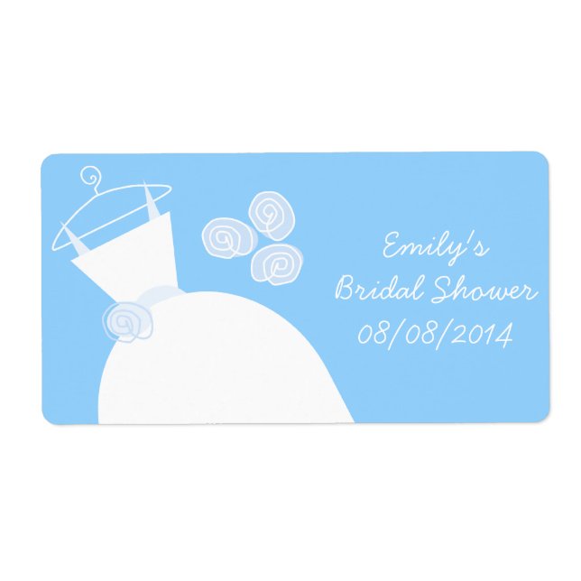 vågrät Bröllop Gown Blue Möhippa Fraktsedel (Framsidan)