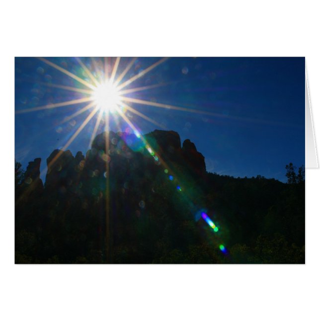 Vågrät Cathedral Sten Vortex Hälsningskort (Framsidan Horizontal)