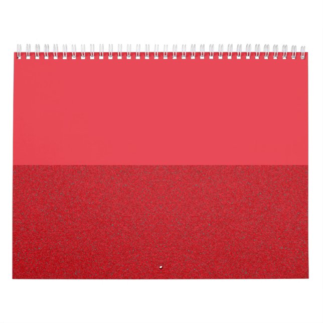 Vågrät Dela Tomato Red Wall Calendar - Anpassnings Kalender (Omslag)