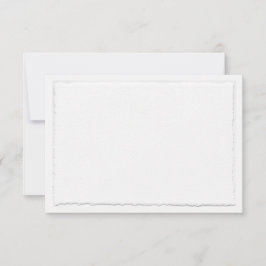 Vågrät Faux Hand Torn Deckle Kant OSA Kort