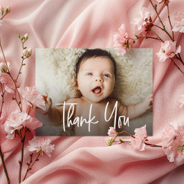 Vågrät Flicka-fotohanteringsskript Tack Kort