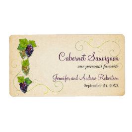 Vågrät för druvvin Vin Flaska Fraktsedel