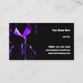 Vågrät för läder Jacka Lila affärskort Visitkort