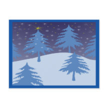 vågrät för vinterunderlandvykort