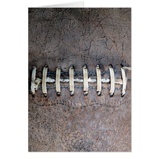 Vågrät Fotbollsträngar Hälsningskort (Framsidan)