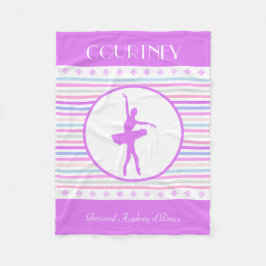 Vågrät görar randig Ballerinadansare med Fleecefilt