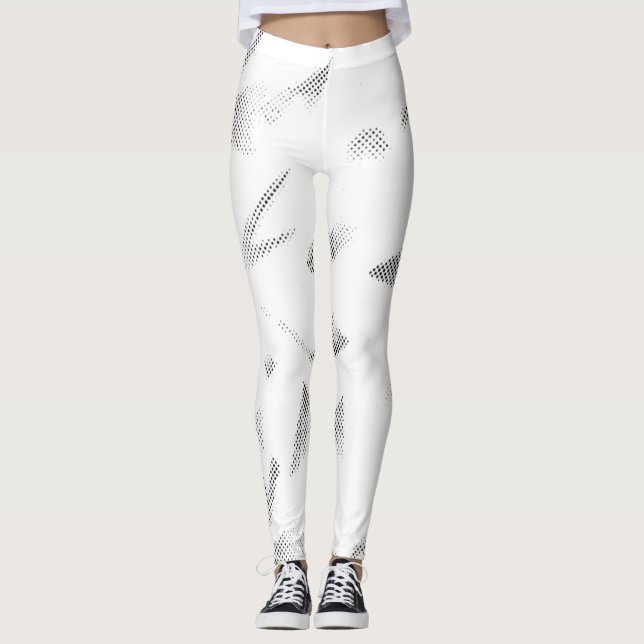 Vågrät, Grått Cloud Leggings (Framsida)